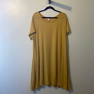 Old Navy Mustard Midi Dress